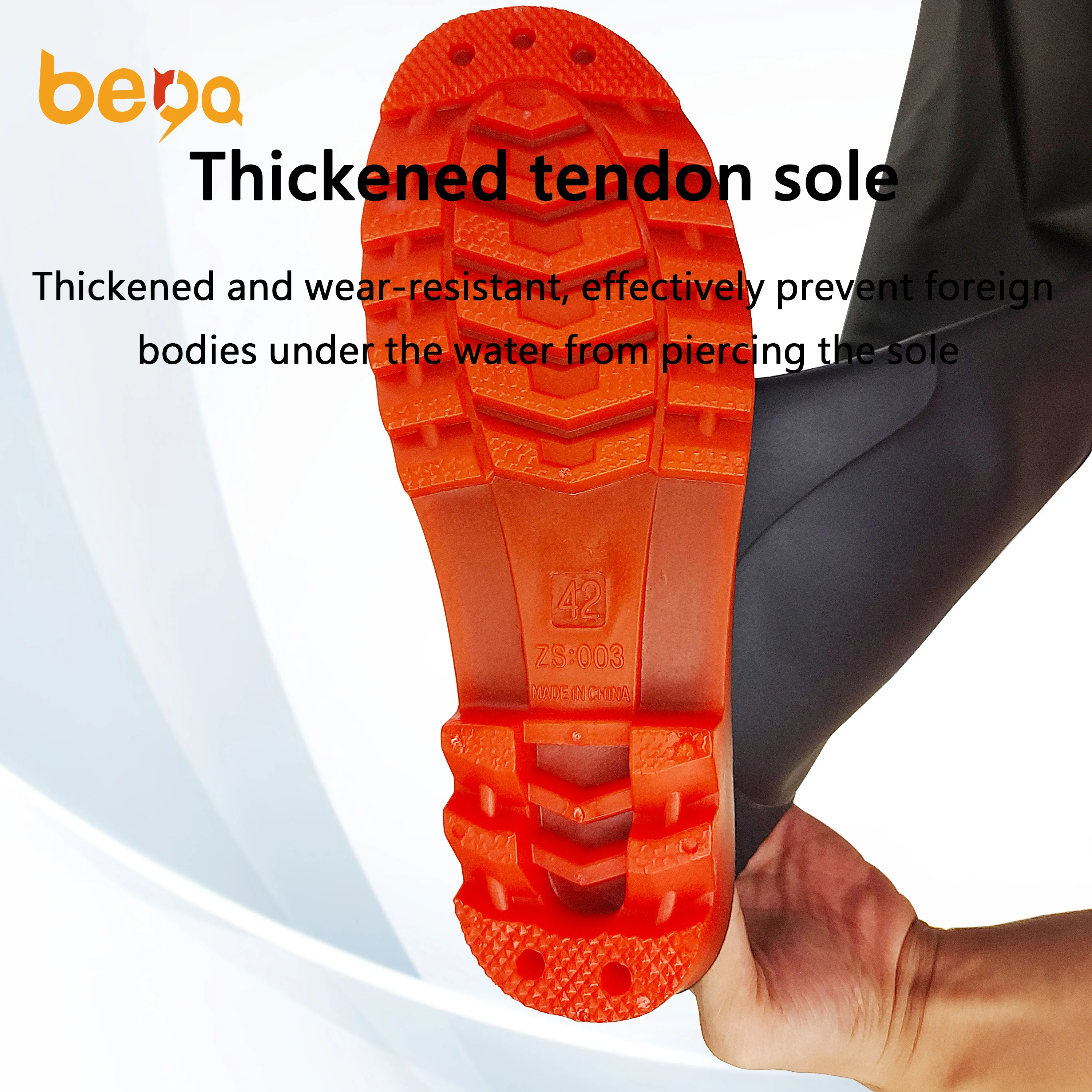 PVC green launching pants fishing pants Fishing spearfish wading wear-resistant non-slip launching pants