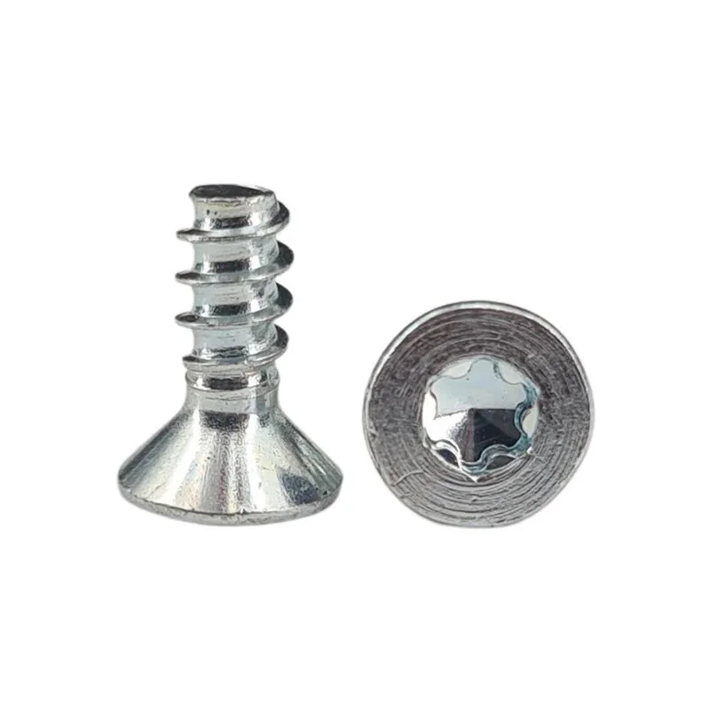 M1.6 M1.8 M2 x 3mm M3 Black Torx CSK Countersunk Flat Head Self Tapping Screws T5 For Plastic