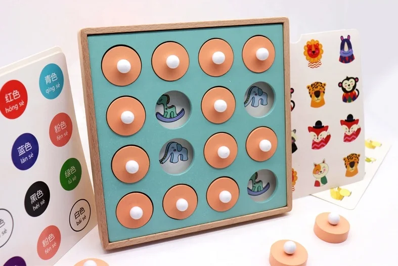 Детская деревянная игра с памятью