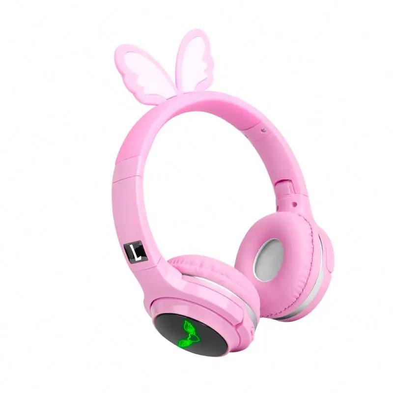 
Cute noise cancelling headphones support wireless headphone funny headphone with led light for kids 
