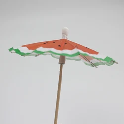 High Quality Disposable Eco-friendly Disposable Umbrella Pick Small Cocktail Umbrella Pick Cheap Fruit Cocktail Pick
