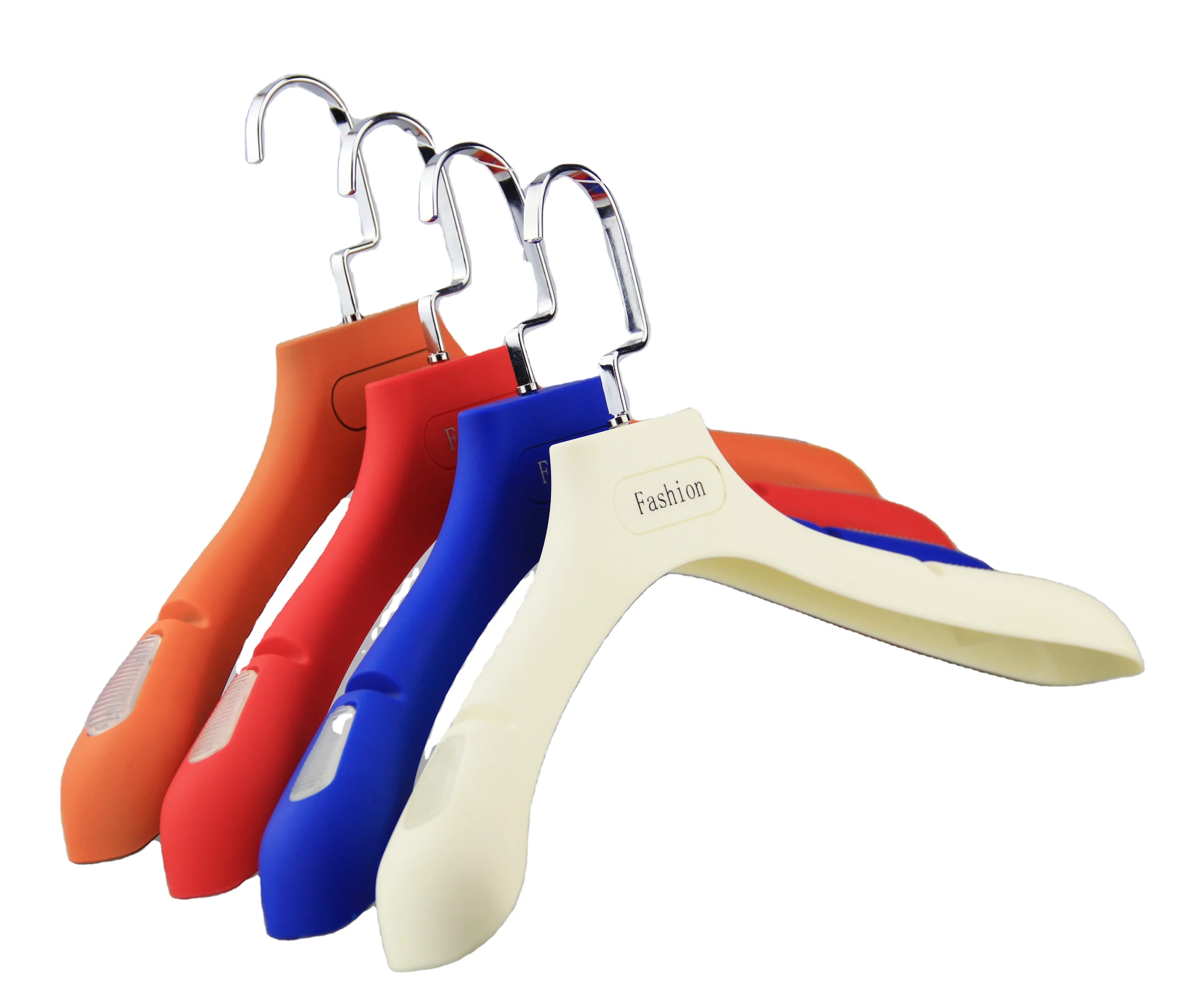 Navy Blue  plastic non slip rubber coated wedding dress hanger