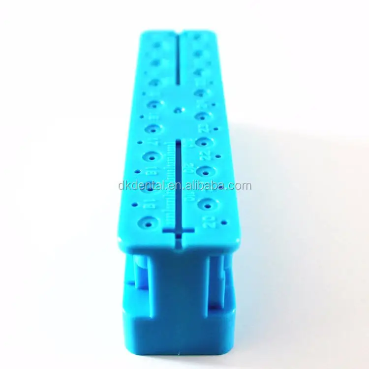 Dental endo measuring instruments autoclavable endodontic files stertlize block root canal measuring table