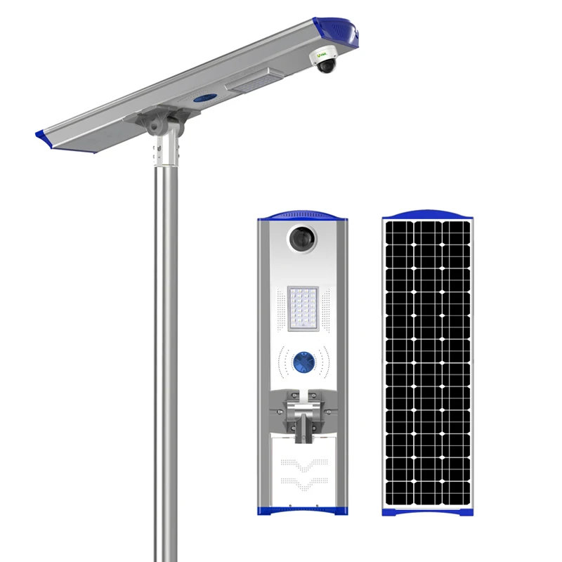 Солнечная ip-камера Suntisolar со светодиодным уличным фонарем 80 Вт 100 120
