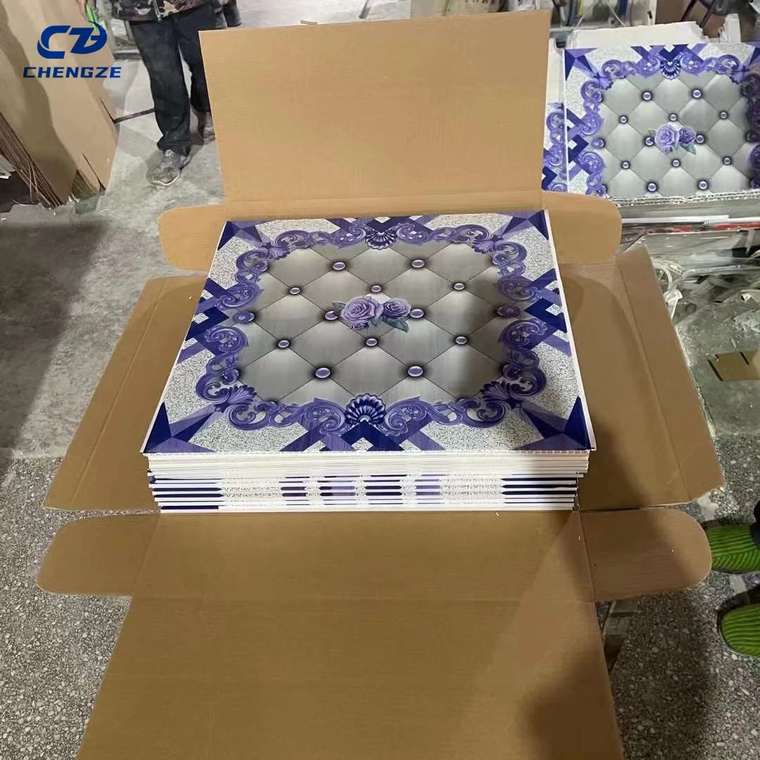 Price of Modern Designs PVC Carton Rectangle Price of Modern Designs PVC Paneling Stretch False Ceiling in Nigeria PVC Resin CZE