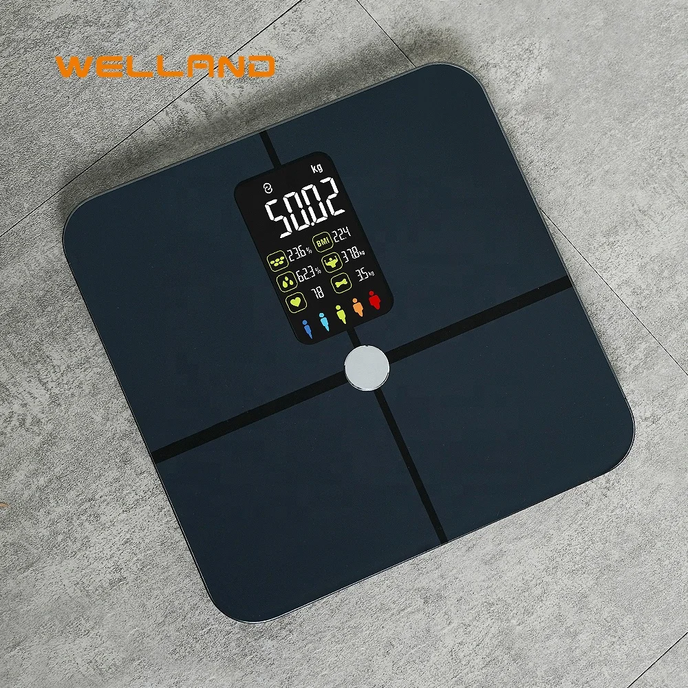 BMI Calorie Black VA Screen Electronic Digital Weighing Body Fat personal smart Scale