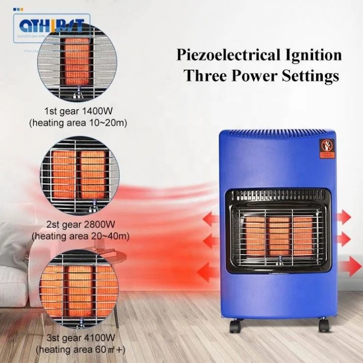 Powerful safe Infrared and environment  friendly gas room heater factory wholesale portable gas indoor heater