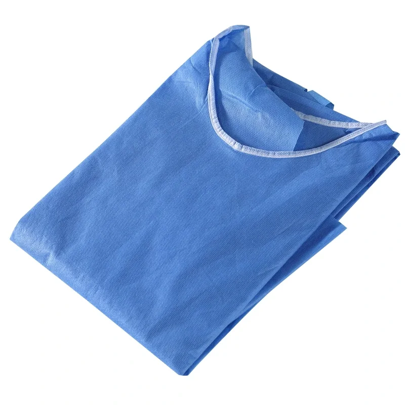 Professional machine production anti-dust clothing Disposable surgical gowns SMS 45g Medical isolation clothing