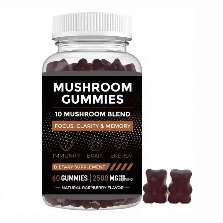 IN stock  Brain Booster Gummy Memory Improve Concentration Mushroom Health Supplements Nootropics Gummies  ready to ship