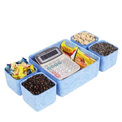 Felt Storage Box Integrated Drawer Sorting Storage Box Sorting Layer Office Sundries Storage Box