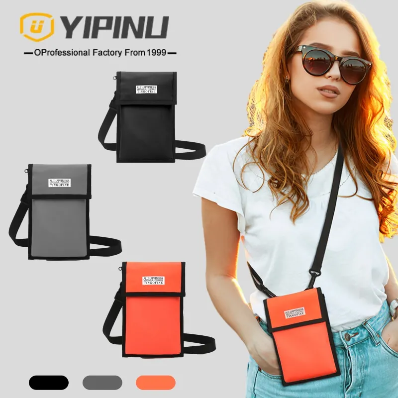 Держатель для паспорта YIPINU с RFID-защитой, органайзер для дорожных документов, чехол для удостоверения личности, держатель для паспорта, сумочка на шею