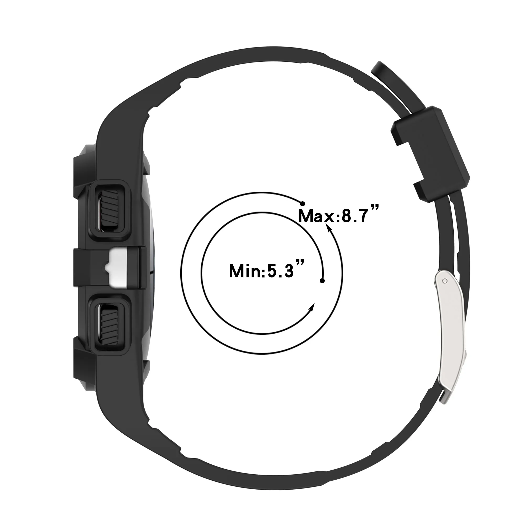 Eraysun Integrated One Loop Watch Belt TPU Material Watch Band For Samsung Galaxy Watch 7 FE Strap