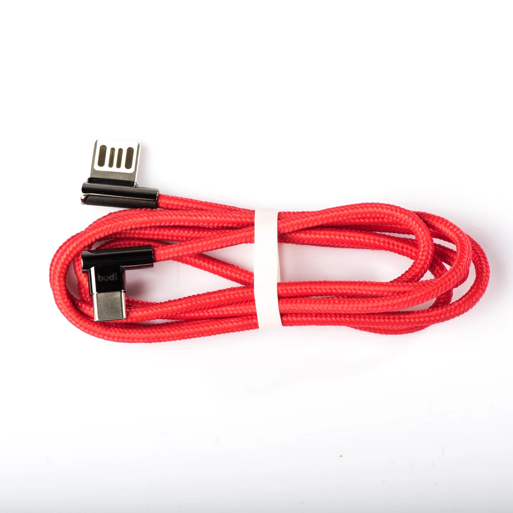 
2019 popular products USB C Quick Charging Type C Fast Charging bend head cable Nylon Braided + Zinc alloy 