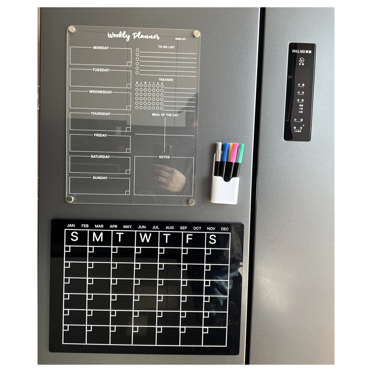 acrylic Magnetic Calendar whiteboard Transparent magnetic acrylic board clear magnetic calendar for fridge