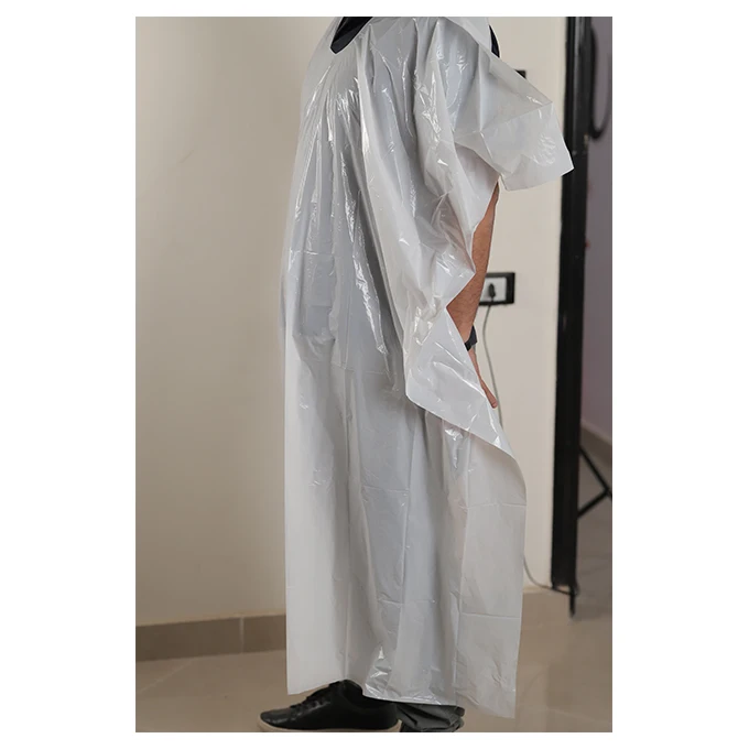 Quality wholesale cheap disposable hairdressers apron plastic