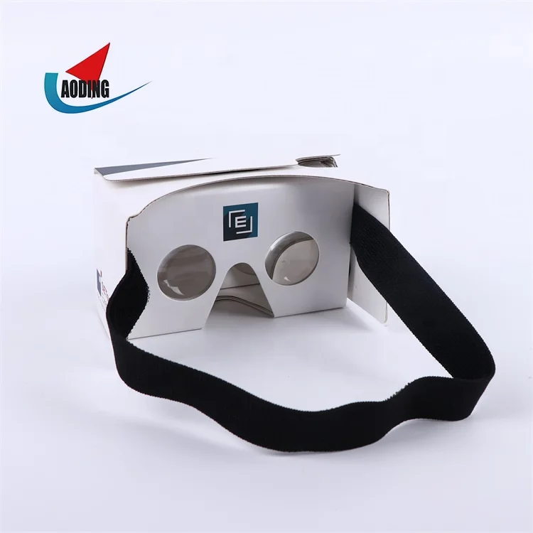 Resuable 37mm Lens Cardboard Virtual reality Glasses 3D Video VR Box Corrugated Paper Google Cardboard 3D VR Glasses