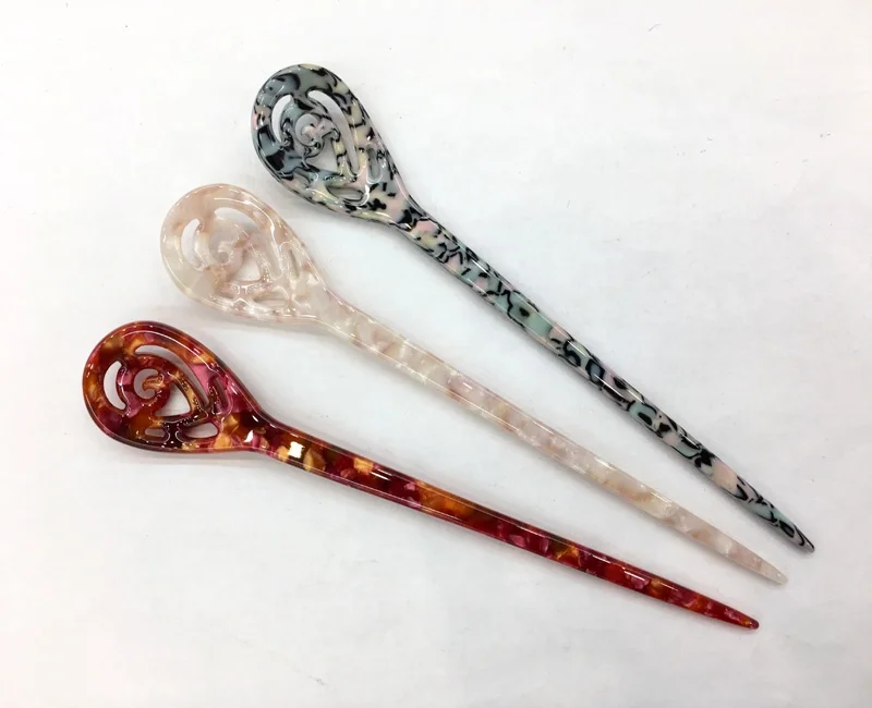 
cellulose acetate hair stick fashion hair accessories plastic stick 