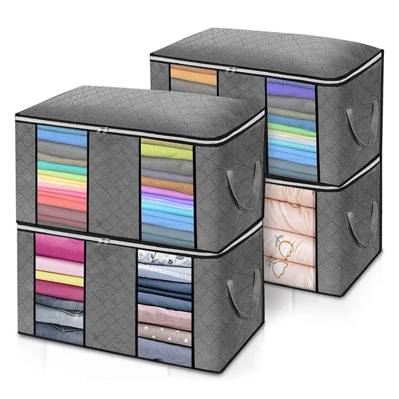 Quilt storage bag double window clothes storage foldable luggage moving packing quilt storage bags