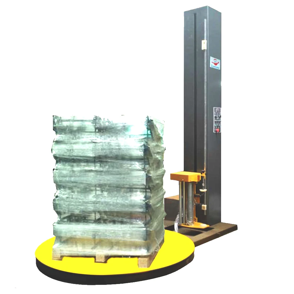 CE Factory Price High performance heavy duty pallet automatic stretch wrapper machine with powered pre-stretch ration