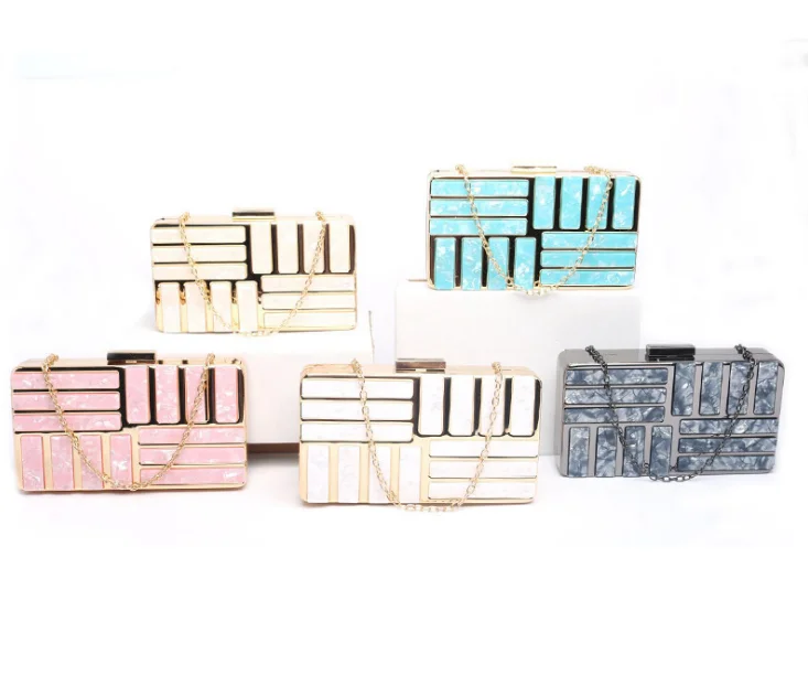 Женская пластиковая Сумочка клатч для девушек кошелек на цепочке мини сумка через плечо