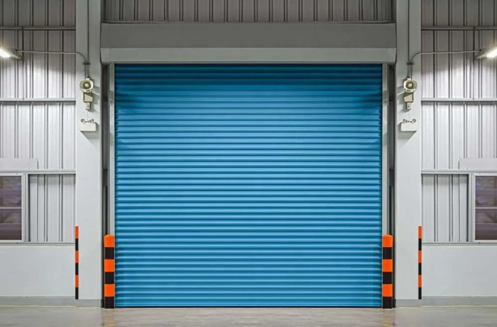 Прочная закатная дверь для входа с завода