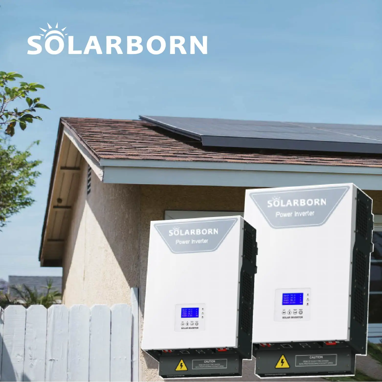 
Solarborn Cheapest panel inverter dc to ac 5kw 3000w frequency mppt charger 3000w hybrid12v 220v battery power solar inverters 