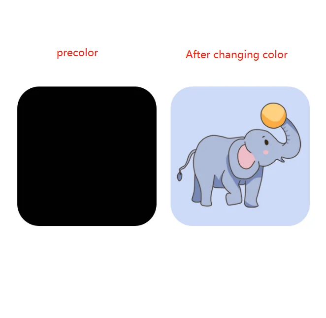 High quality reversible temperature change label sticker color change temperature sensing sticker  for cup