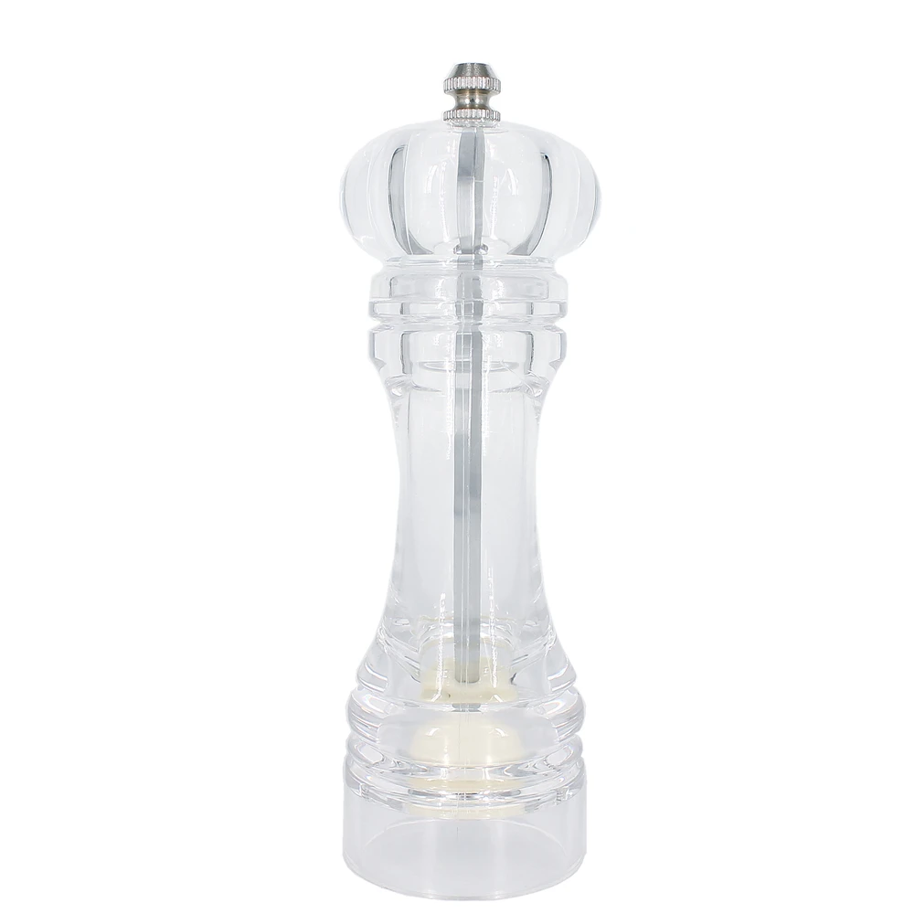 acrylic manual salt and pepper grinder 4-7 inches