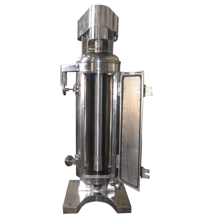 Oil tubular centrifuge filter for latex rubber