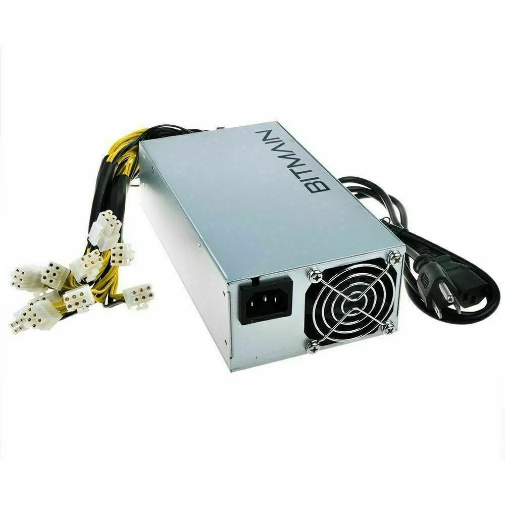 Блок питания для майнинга биткоинов antminer APW3 ++ PSU 1600 Вт 1800 S9 Z9 Z11 Z15 A10 блок