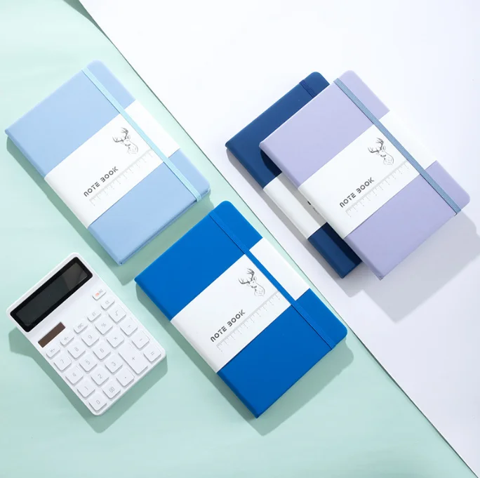 High Quality A5 PU Leather Hardcover Leather Sewn Binding Moleskine And Leuchtturm Style Notepad