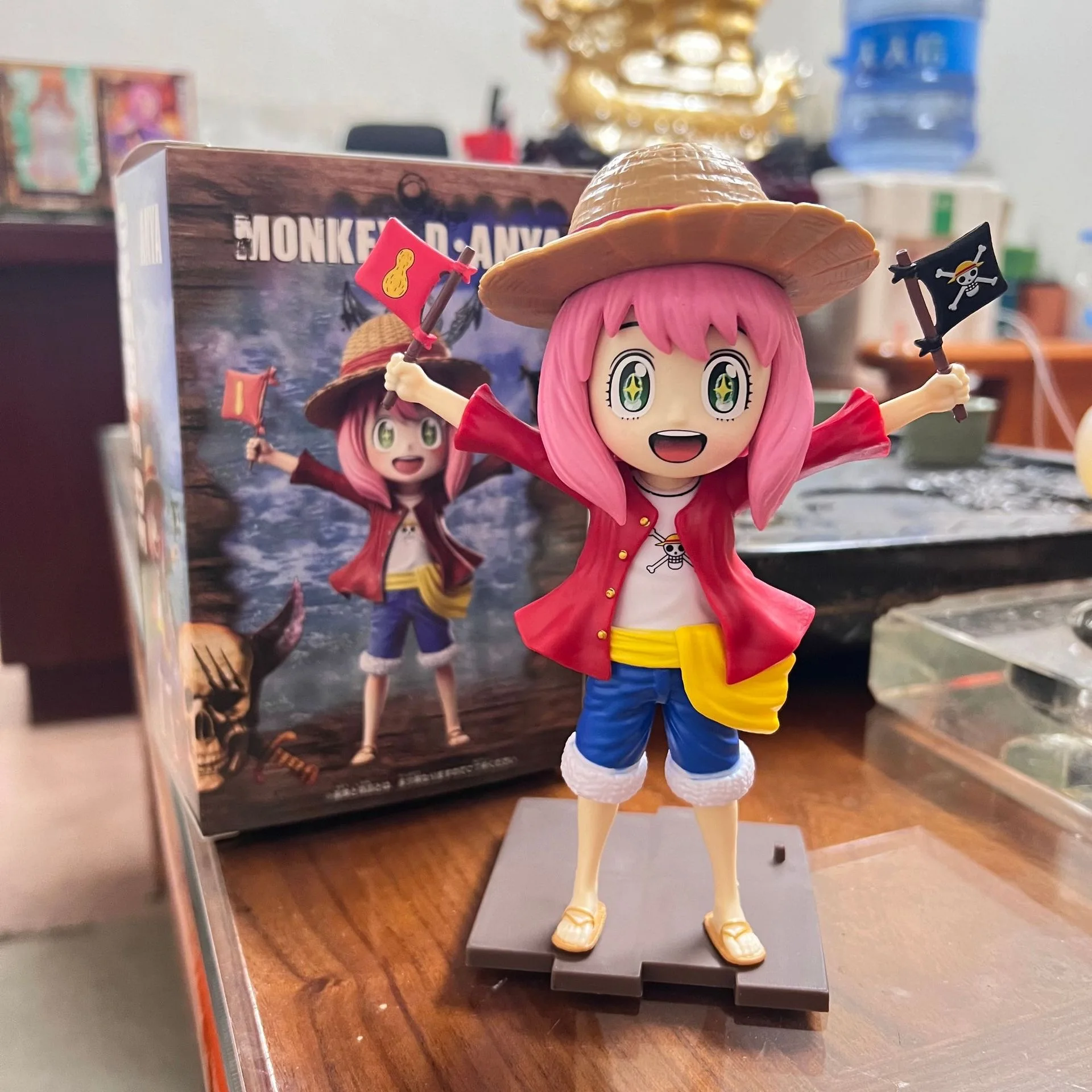 18cm/7.09inches Cute Spy Family One Piece Anya Daily Figures Anime Figure Toy for Birthday Girl Gifts