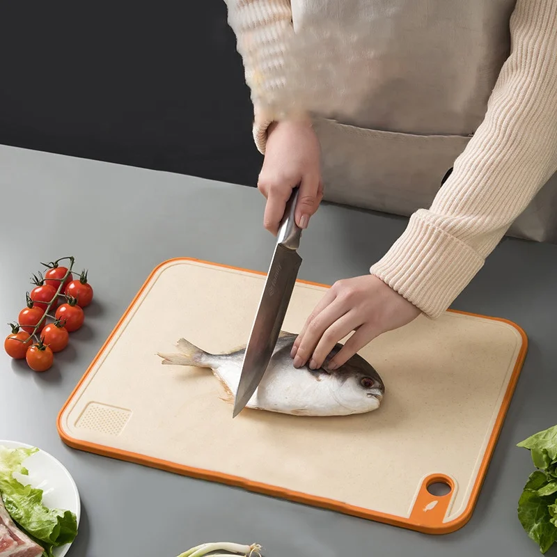 Kitchen Degradable Non-slip Cutting Board Double-sided Wheat Straw Chopping Block Manufacturers Chopping Board