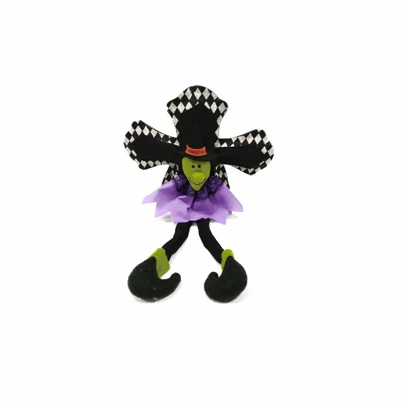 Novelty holiday decoration handmade halloween witch dolls