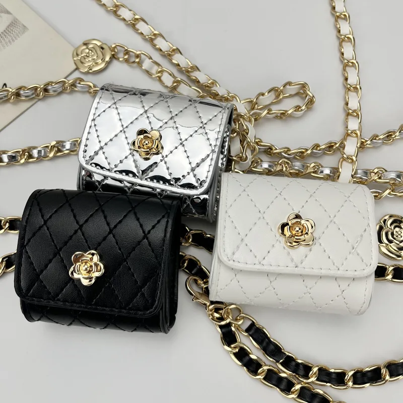 Wholesale Price Designer Wallet Purse Catalogue Luxury Camellia Flower Belt Bag Mini Elegant Handbag Waist Chain Decorations Bag