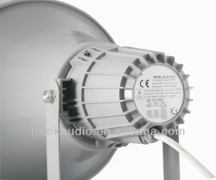 H20100TA Aluminum IP66 Waterproof PA Horn 100W Siren Speaker 100V 70V