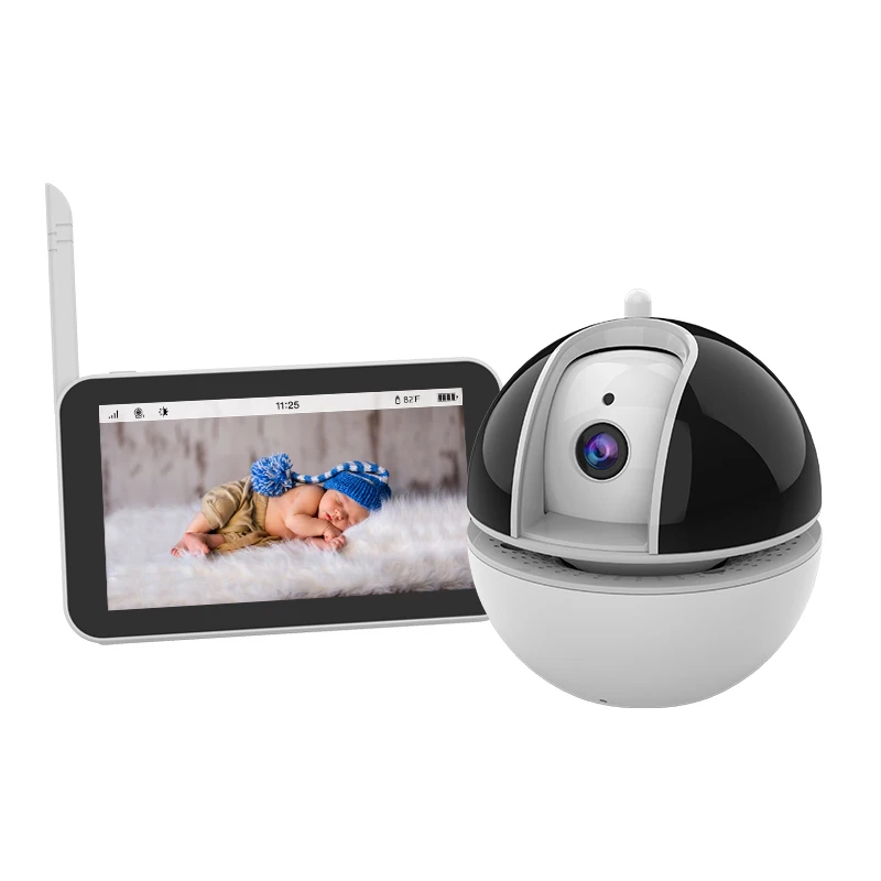 
New Baby Monitor with 5inch Smart Touch Display Wireless HD 720P PTZ Baby Cameras Wholesale Video Baby Monitoring Camera 