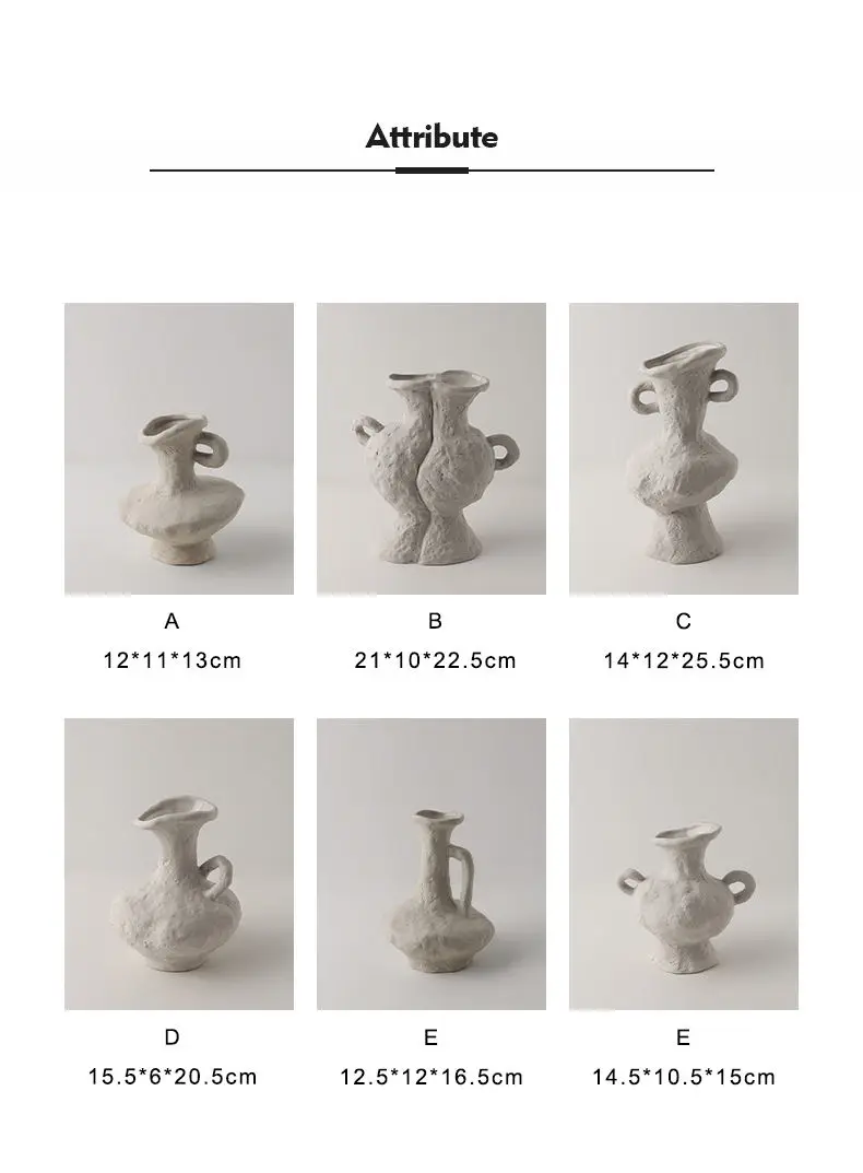 China Vegetable Burn Art Ceramic Vase Floral Vase Nordic Decoration Home Decor Vases