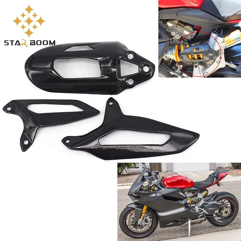 hot selling 899 959 1199 1299 Panigale Shock Cover And Heel Guards for Ducati