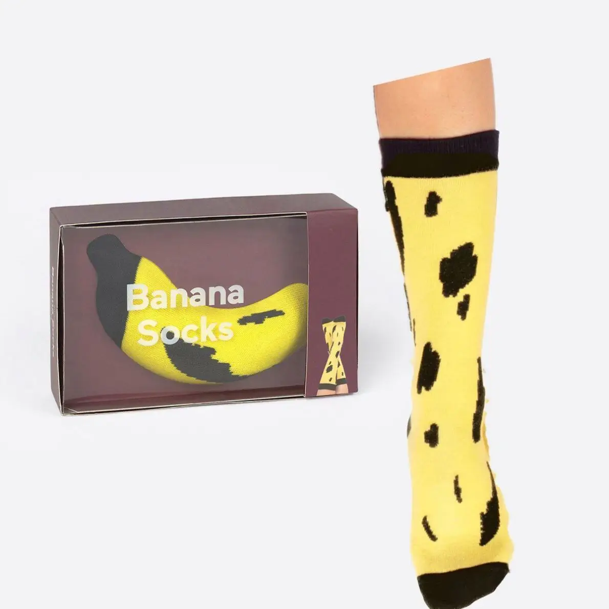 Korean style fashion street hip hop socks unisex Funny Men Socks happy skateboard banana Women socks