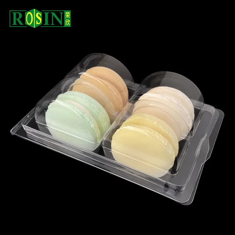 wholesale 4 8 12 clamshell pet plastic french macaron dessert blister packaging suppliers