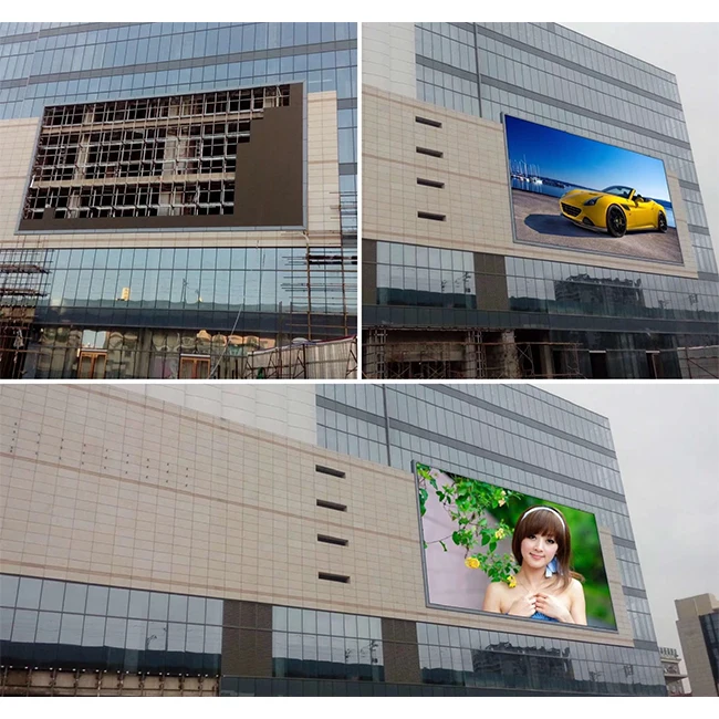
Hot Sale Customized Size P3 P4 P5 P6 P8 P10 Outdoor Full Color Led Display Screen Big Advertising Billboard 