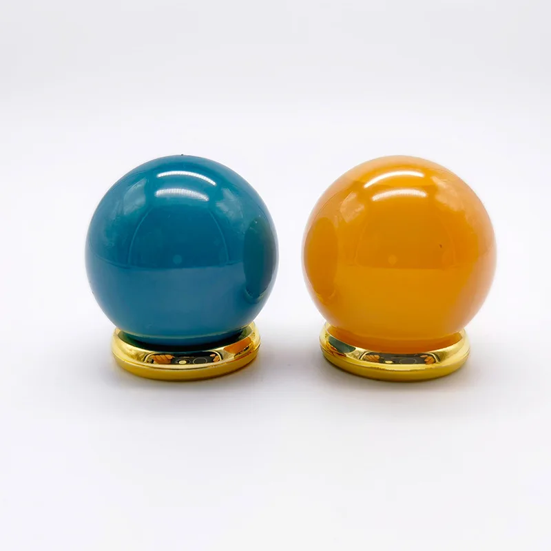 50ml luxury custom gifts perfume package box orange blue glass spray perfume bottle round lid set