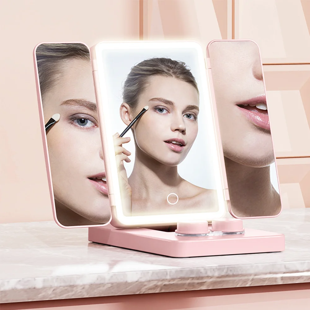 Hot sale cosmetic mirror LED Makeup Mirror with washable contact lenses