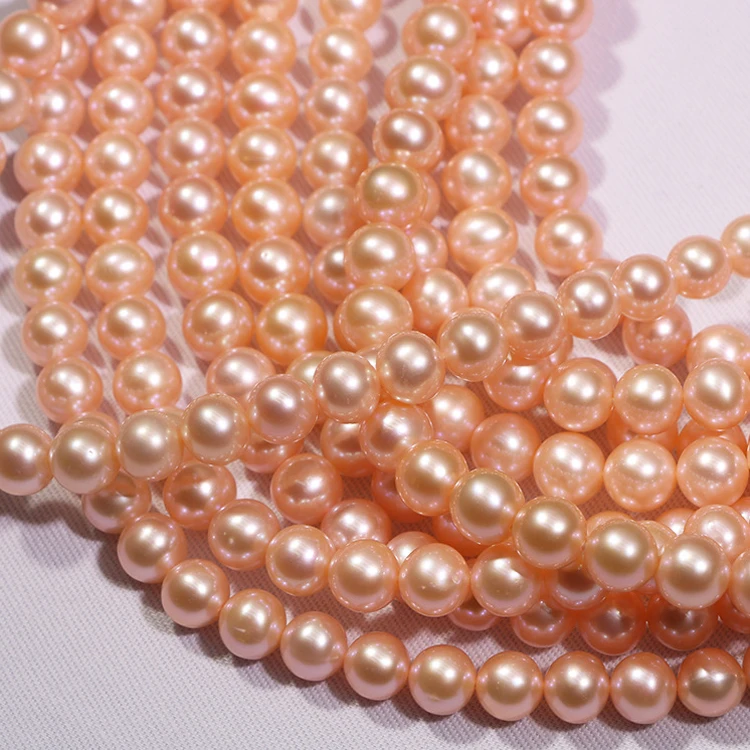 2022 Fengzuan jewelry 7mm 8mm 10mm 4A natural freshwater pearl string real natural pearl diy bracelet necklace jewelry