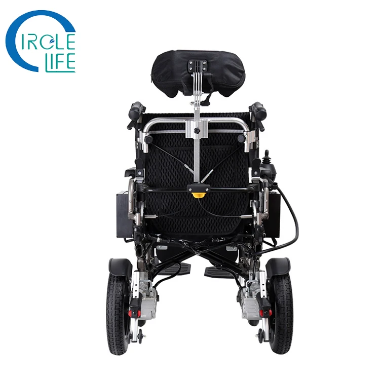 Hot sell foldable power wheelchair with motor controller and battery electric wheelchair