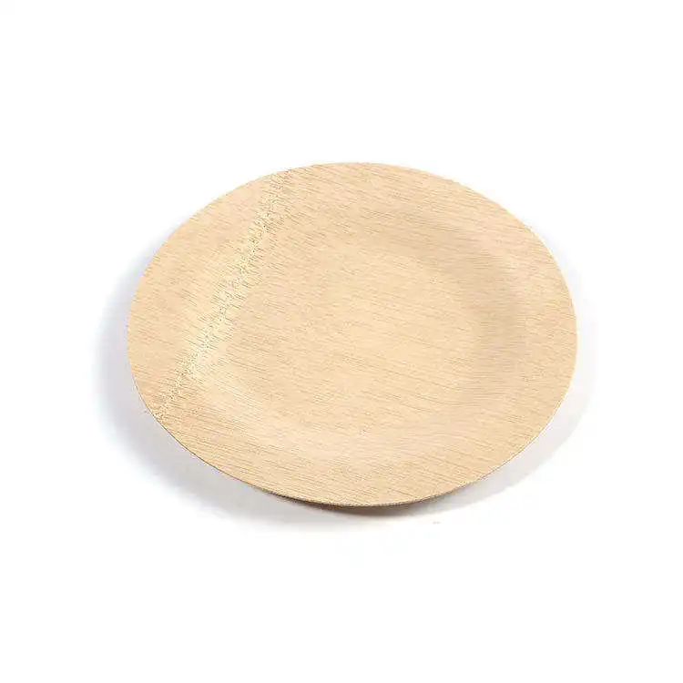 Factory Outlet Eco-Friendly 100% wooden disposable plate disposable fruit plate disposable party tableware