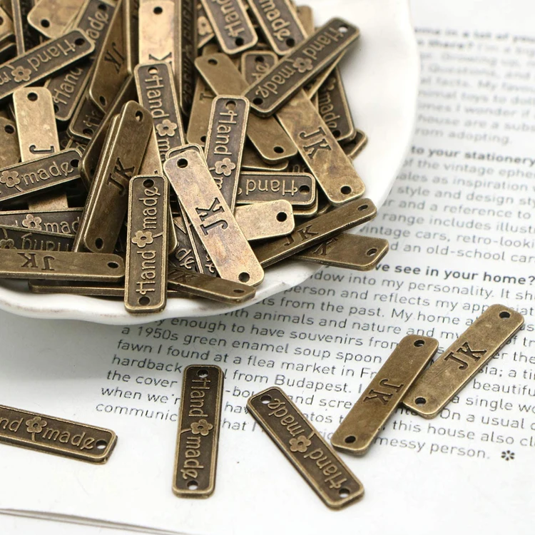 Custom Design Adhesive Golden Stainless Steel Logo Label Metal Brand Tag