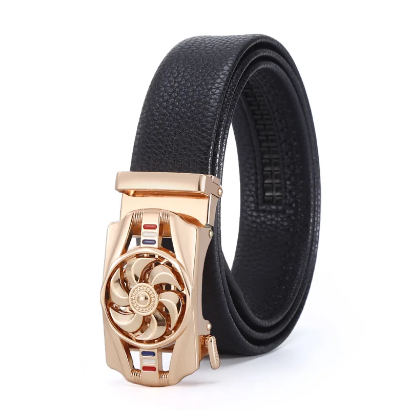 2022 Valentine gift for him Fashion  Men Belt PU Belts Connection with Metal Buckles 3.5cm Width Black Brown Color Cambodia