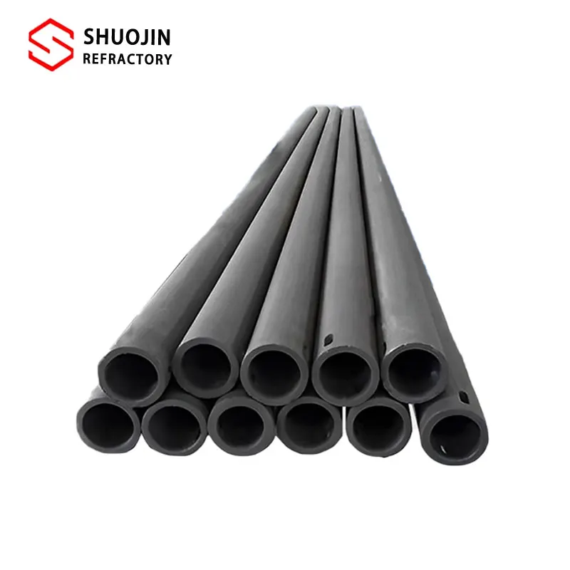 Customized High Temperature Refractory Rod High Purity Ceramic Sic Tube Silicon Carbide Pipe
